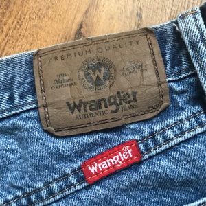 Wrangler High-waisted Distressed Denim Shorts